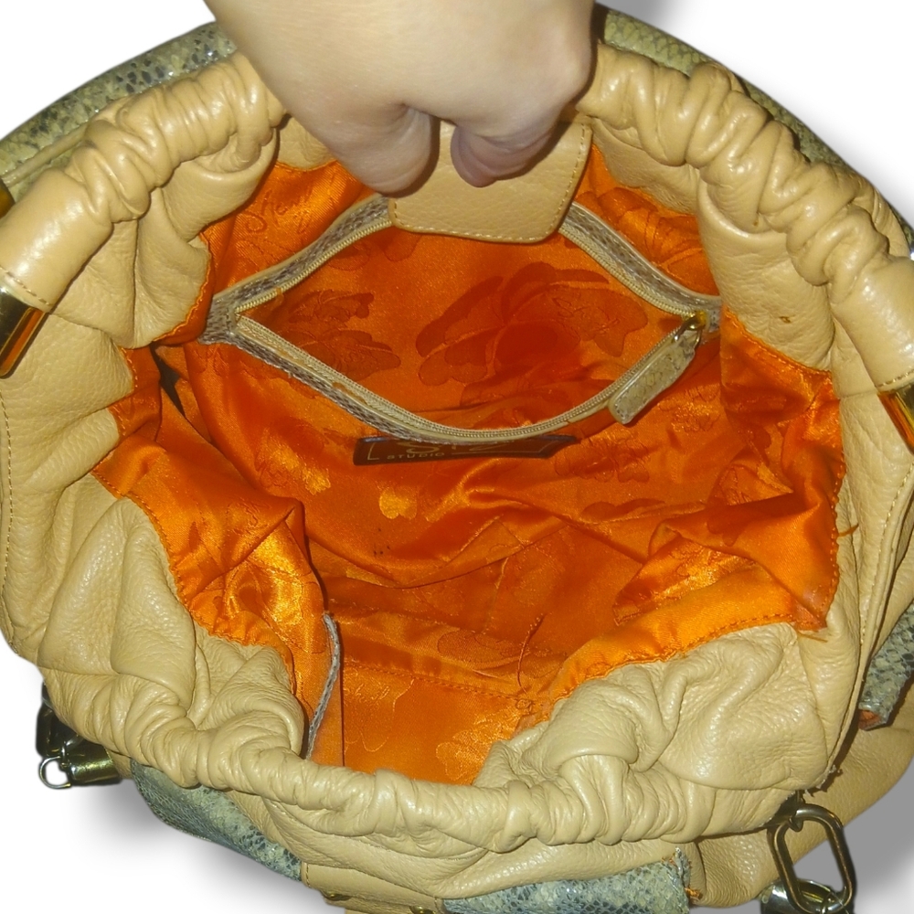 Pre-loved Sharif Studio Python Embossed Accent Le… - image 6